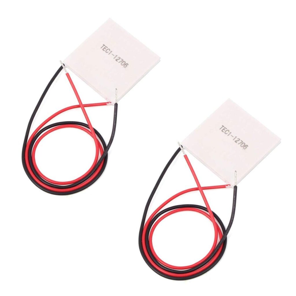 HiLetgo TEC1-12706 Thermoelectric Peltier Cooler Module 12V 6A – 40×40mm (Pack of 2)