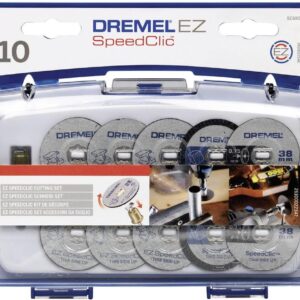 Dremel EZ SpeedClic Cutting Accessory Set SC690 – 11-Piece Rotary Tool Cutting Disc Kit