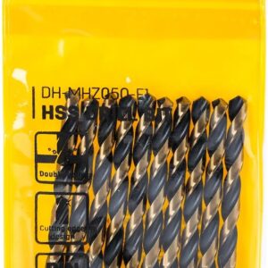 HSS 5mm Drill Bit – 118° Point, High-Speed Steel Twist Drill Bit (Pack of 10)