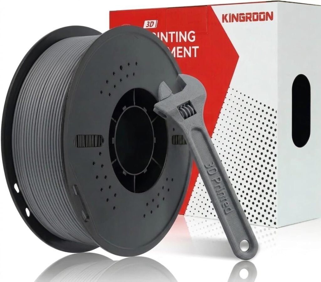 Kingroon PETG 3D Printer Filament 1.75mm – 1kg Gray