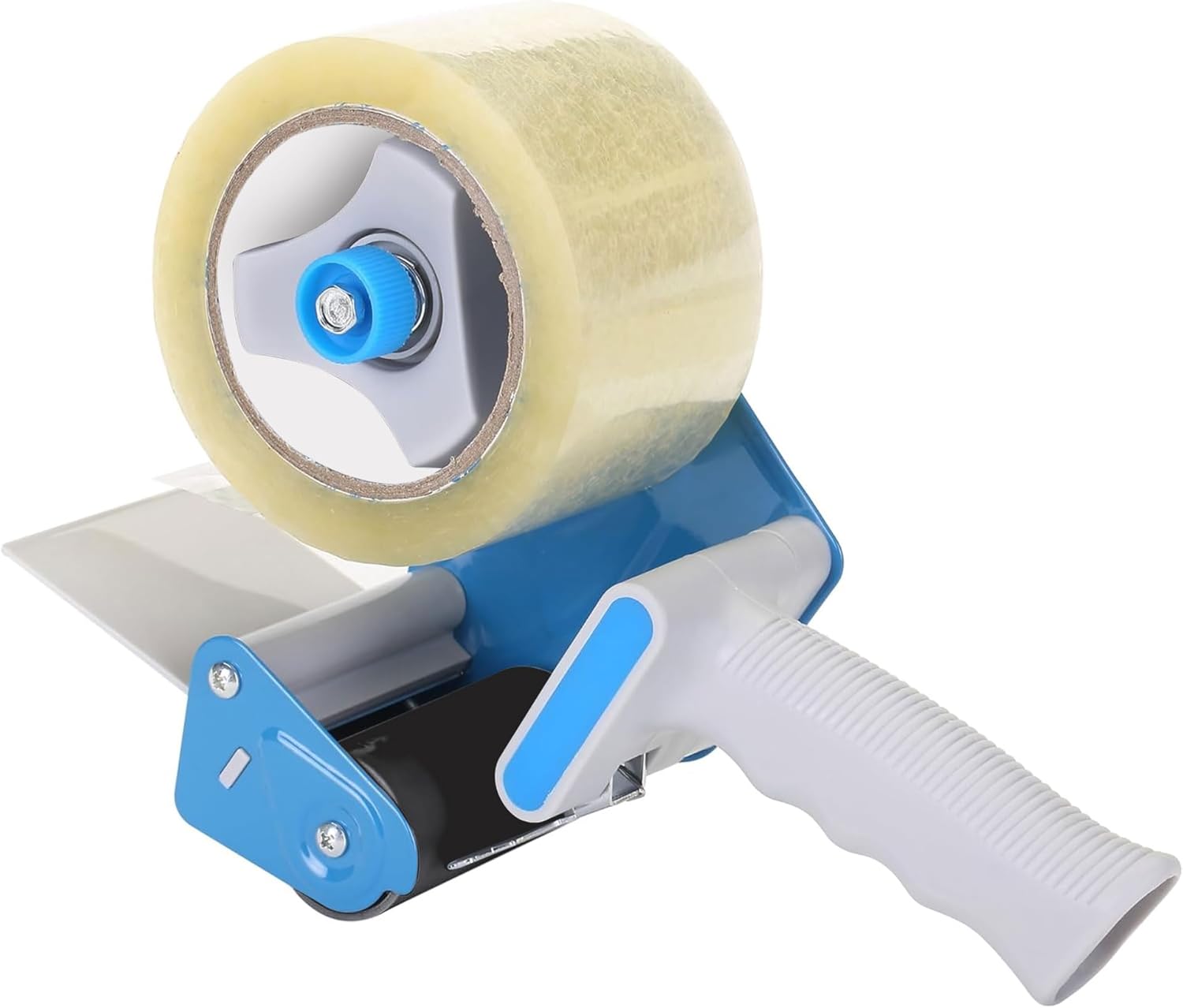 Duravel 2-Inch Packing Tape Dispenser Gun with Clear Carton Sealing Tape (Blue)