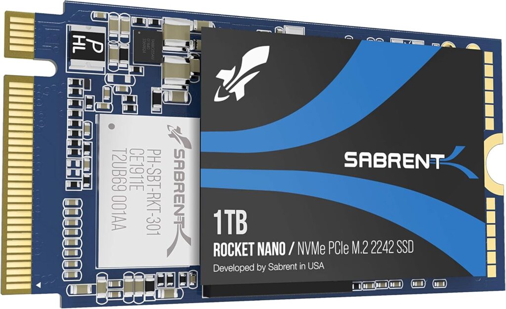 Sabrent Rocket 1TB NVMe PCIe 3.0 M.2 2242 Internal SSD (SB-1342-1TB)