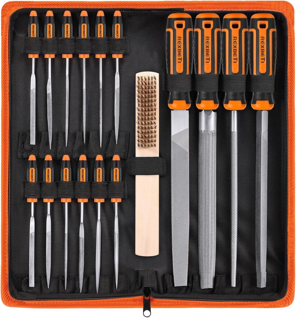 REXBETI 25Pcs Metal File Set